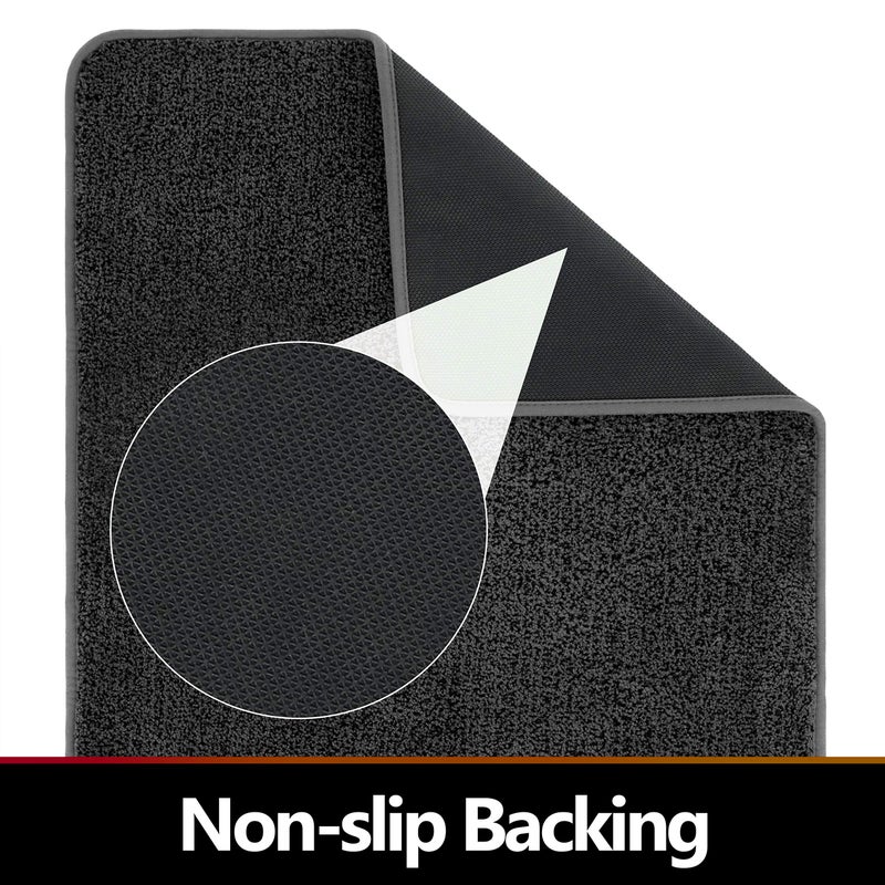 LINLA Indoor Doormat-Runner 59x24 Inches, Super Absorbs Mud, Washable & Non-Slip Clean Carpet for Front Door Doorways, Dirt Trapper Shoes Mat Scraper - Dark Gray - Image 4